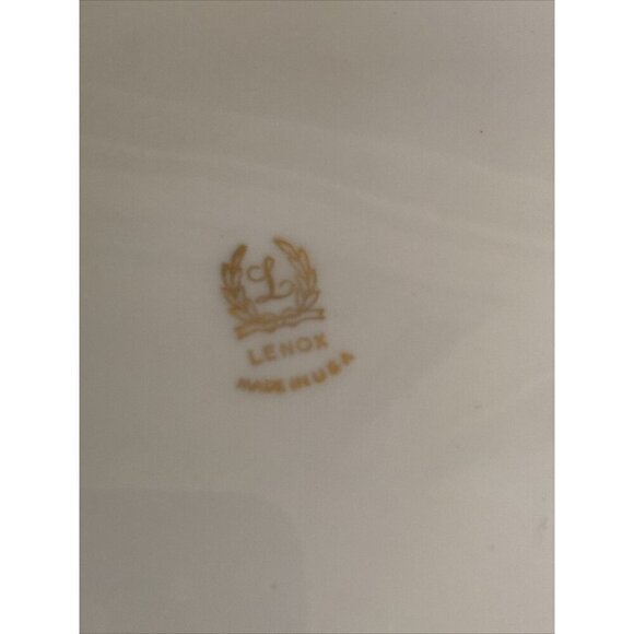 Lenox Lido Large Salad Serving Bowl Ivory Roman Print - Picture 5 of 5